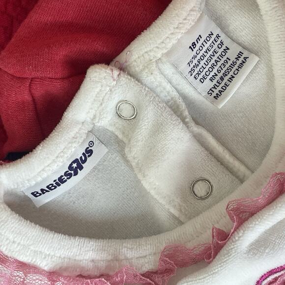 Lot of 5 Baby Girl Clothes 18M Tommy Hilfiger Zara Disney Mickey Babies R Us Pj - Picture 3 of 10